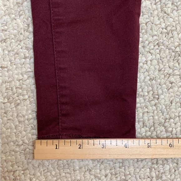 Burgundy Skinny Jeans Size 1 - Picture 8 of 10